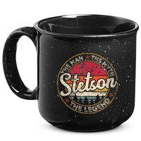 Stetson The Man The Myth The Legend Personalized Name 15oz Campfire Ceramic Mug