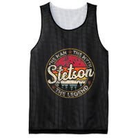 Stetson The Man The Myth The Legend Personalized Name Mesh Reversible Basketball Jersey Tank
