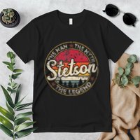Stetson The Man The Myth The Legend Personalized Name Premium T-Shirt