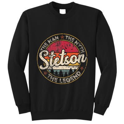 Stetson The Man The Myth The Legend Personalized Name Tall Sweatshirt