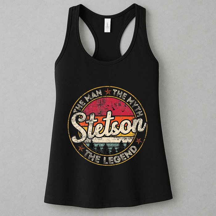Stetson The Man The Myth The Legend Personalized Name Womens Tank Top