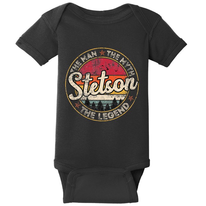 Stetson The Man The Myth The Legend Personalized Name Baby Bodysuit