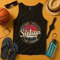 Stetson The Man The Myth The Legend Personalized Name Tank Top