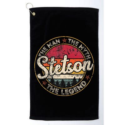 Stetson The Man The Myth The Legend Personalized Name Golf Towel