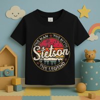 Stetson The Man The Myth The Legend Personalized Name Toddler T-Shirt