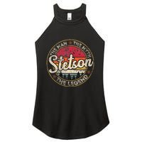 Stetson The Man The Myth The Legend Personalized Name Women's Perfect Tri Rocker Tank