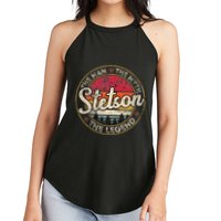 Stetson The Man The Myth The Legend Personalized Name Women's Perfect Tri Rocker Tank