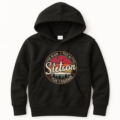 Stetson The Man The Myth The Legend Personalized Name Kids Hoodie
