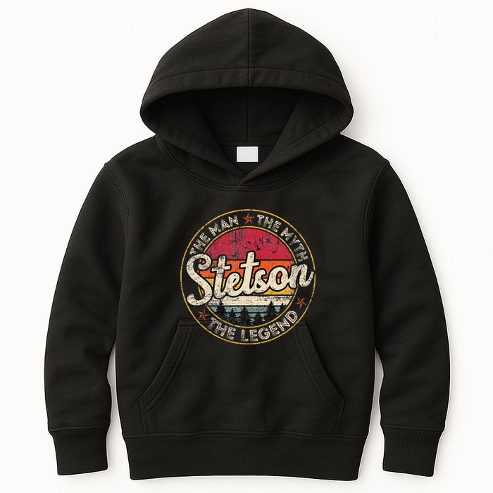 Stetson The Man The Myth The Legend Personalized Name Kids Hoodie