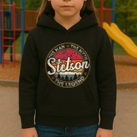 Stetson The Man The Myth The Legend Personalized Name Kids Hoodie