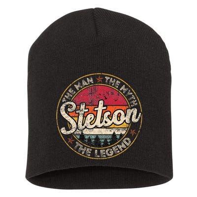 Stetson The Man The Myth The Legend Personalized Name Short Acrylic Beanie