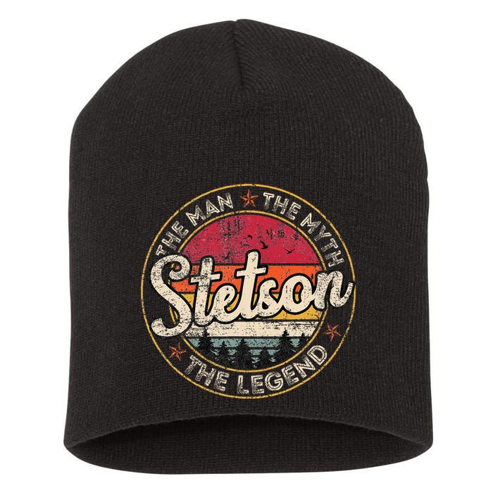 Stetson The Man The Myth The Legend Personalized Name Short Acrylic Beanie