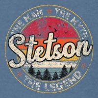 Stetson The Man The Myth The Legend Personalized Name Garment-Dyed Sweatshirt