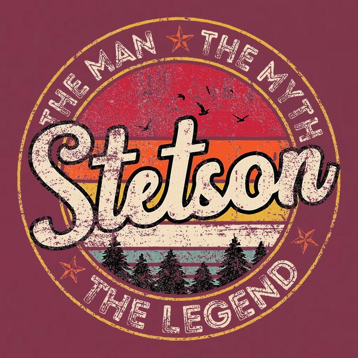 Stetson The Man The Myth The Legend Personalized Name 16oz Travel Tumbler