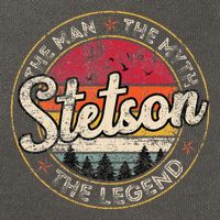 Stetson The Man The Myth The Legend Personalized Name Cotton Canvas Backpack