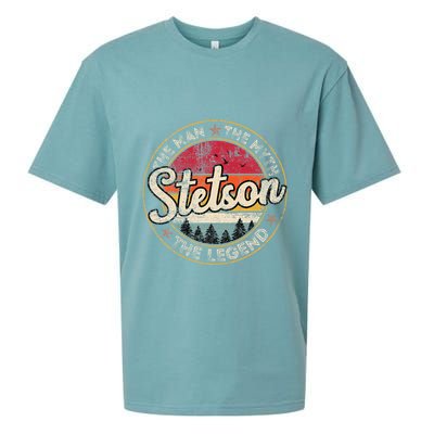 Stetson The Man The Myth The Legend Personalized Name Sueded Cloud Jersey T-Shirt