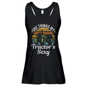 She Thinks My TractorS Sexy Tractor Driver Ladies Essential Flowy Tank