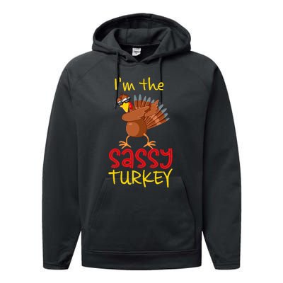 Sassy Turkey Matching Family Group Thanksgiving Party Performance Fleece Hoodie