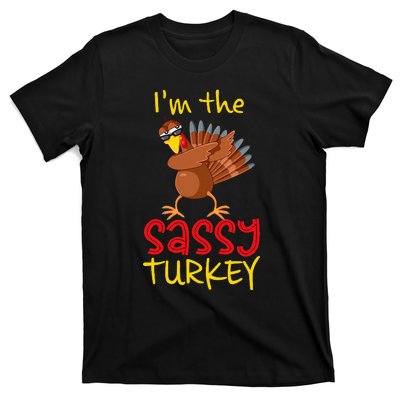 Sassy Turkey Matching Family Group Thanksgiving Party T-Shirt