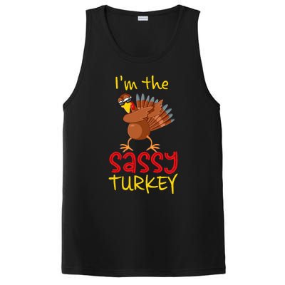 Sassy Turkey Matching Family Group Thanksgiving Party PosiCharge Competitor Tank