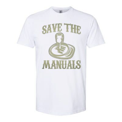 Save The Manuals Car Stick Shift Car Lover Softstyle® CVC T-Shirt