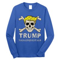 Skeleton Trump Make Halloween Scary Again America Great 24 Long Sleeve Shirt