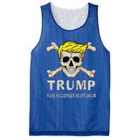 Skeleton Trump Make Halloween Scary Again America Great 24 Mesh Reversible Basketball Jersey Tank