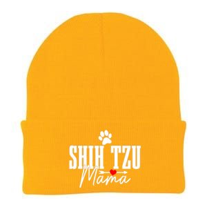 Shih Tzu Mom Shih Tzu Mama Funny Cute Dog Knit Cap Winter Beanie