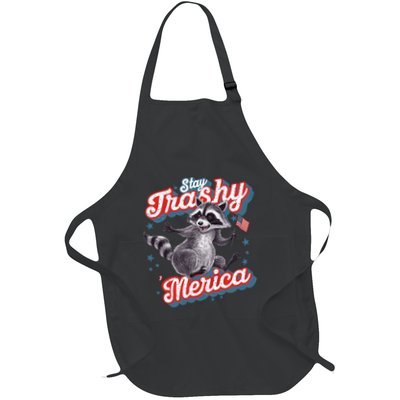 Stay Trashy ‘Merica Unhinged Funny Raccoon 4th Of July Apron