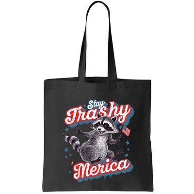 Stay Trashy ‘Merica Unhinged Funny Raccoon 4th Of July Bag