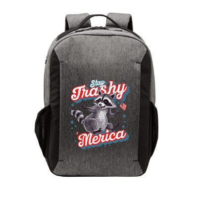 Stay Trashy ‘Merica Unhinged Funny Raccoon 4th Of July Vector Backpack