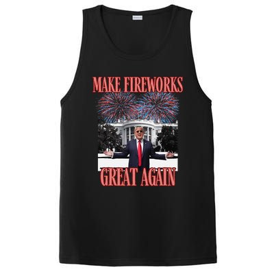 Sarcastic Trump Make Fireworks Great Again New Year Eve 4th PosiCharge Competitor Tank