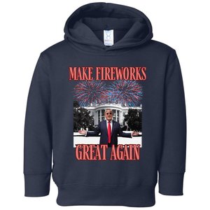 Sarcastic Trump Make Fireworks Great Again New Year Eve 4th Toddler Hoodie