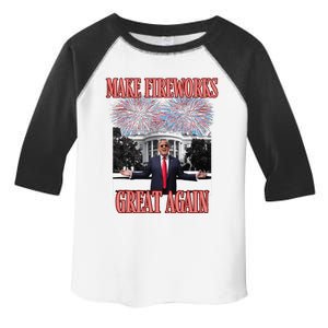 Sarcastic Trump Make Fireworks Great Again New Year Eve 4th Toddler Fine Jersey T-Shirt