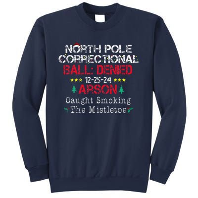 Smoking The Mistletoe North Pole Correctional Christmas Sweatshirt