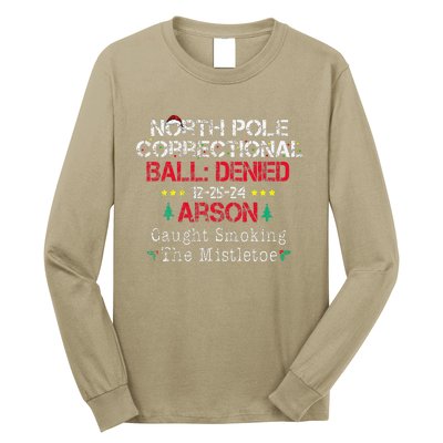 Smoking The Mistletoe North Pole Correctional Christmas Long Sleeve Shirt