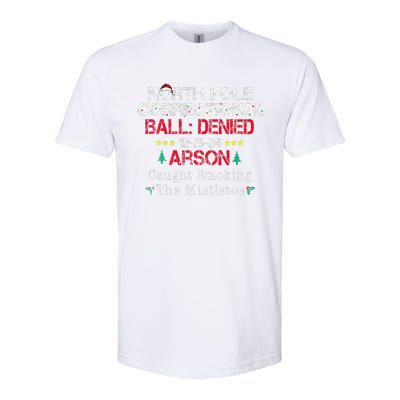 Smoking The Mistletoe North Pole Correctional Christmas Softstyle® CVC T-Shirt