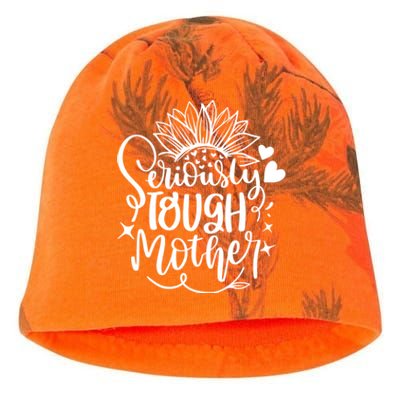 Seriously Tough Mother Mom Mommy Mum Lettering Design Print Funny Gift Kati - Camo Knit Beanie