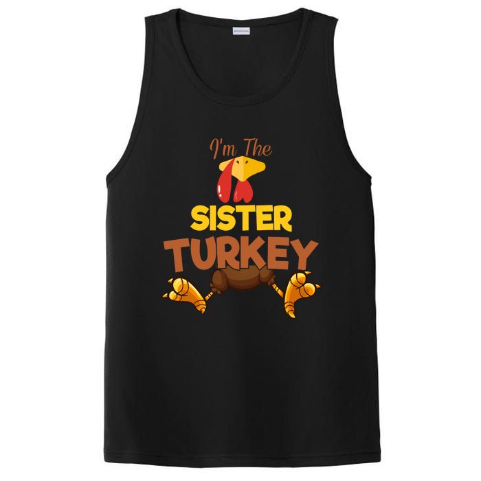 Sister Turkey Matching Family Group Thanksgiving Gifts  PosiCharge Competitor Tank