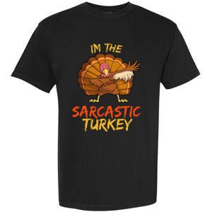 Sarcastic Turkey Matching Family Group Thanksgiving Party PJ Garment-Dyed Heavyweight T-Shirt