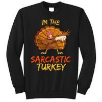 Sarcastic Turkey Matching Family Group Thanksgiving Party PJ Sweatshirt