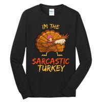 Sarcastic Turkey Matching Family Group Thanksgiving Party PJ Tall Long Sleeve T-Shirt