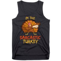 Sarcastic Turkey Matching Family Group Thanksgiving Party PJ Tank Top