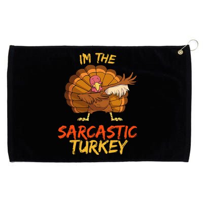 Sarcastic Turkey Matching Family Group Thanksgiving Party PJ Grommeted Golf Towel