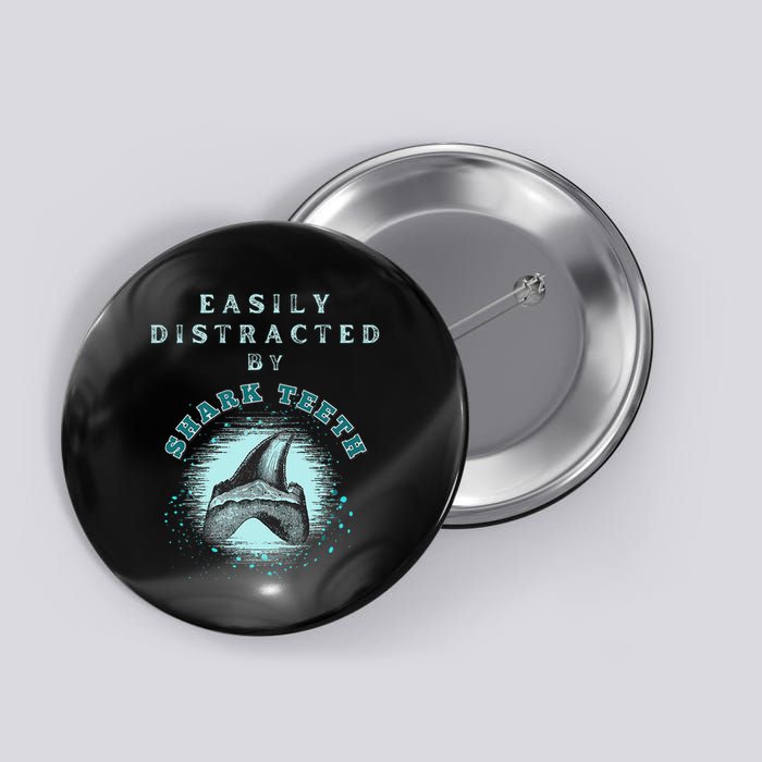 Shark Tooth Megalodon Fossil Finder Gift Button