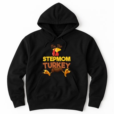 Stepmom Turkey Matching Family Group Thanksgiving Gifts  Hoodie