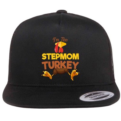 Stepmom Turkey Matching Family Group Thanksgiving Gifts  Flatbill Hat