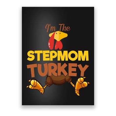 Stepmom Turkey Matching Family Group Thanksgiving Gifts  Poster