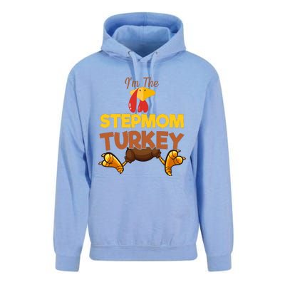 Stepmom Turkey Matching Family Group Thanksgiving Gifts  Unisex Surf Hoodie