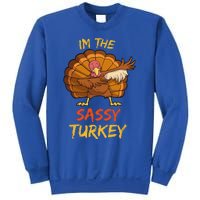 Sassy Turkey Matching Family Group Thanksgiving Party Pajama Sweatshirt